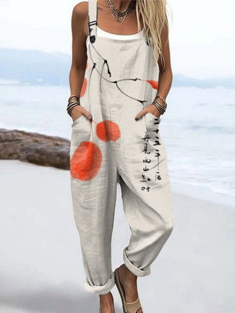 Eva - Women’s Sleeveless Loose Overall Jumpsuit