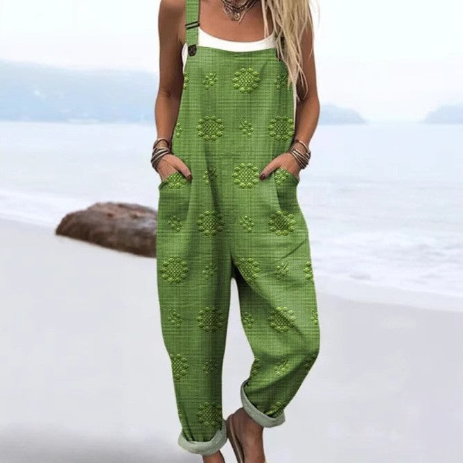 Vintage Floral Jumpsuit Women - Effortless Style & All-Day Comfort