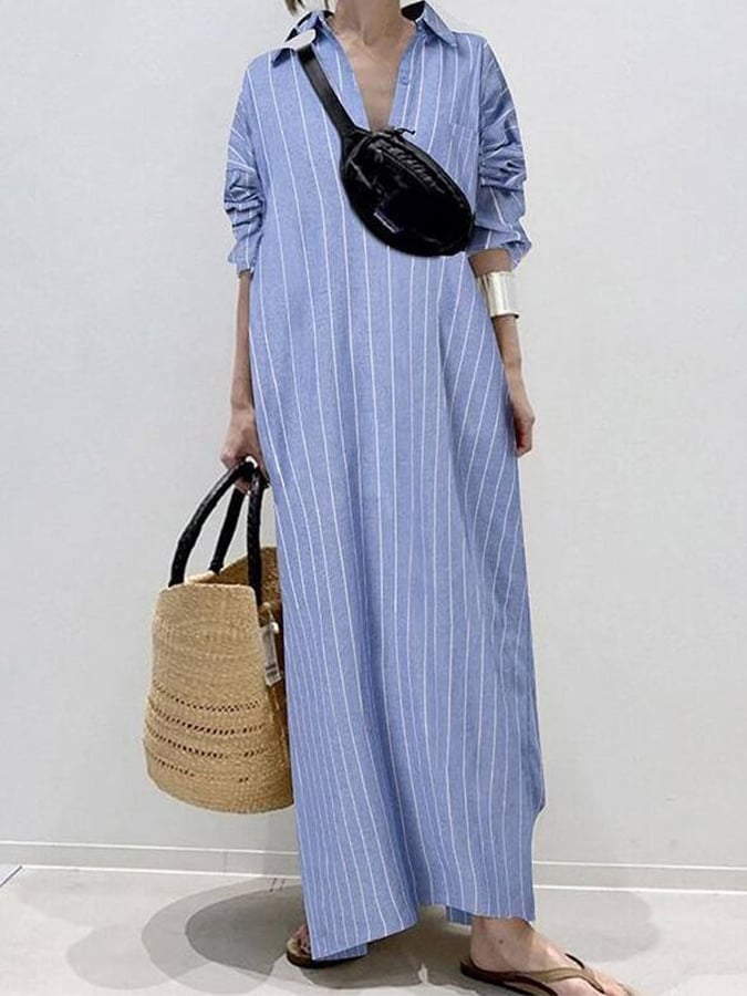 Zalia™ - Urban Stripe Dress