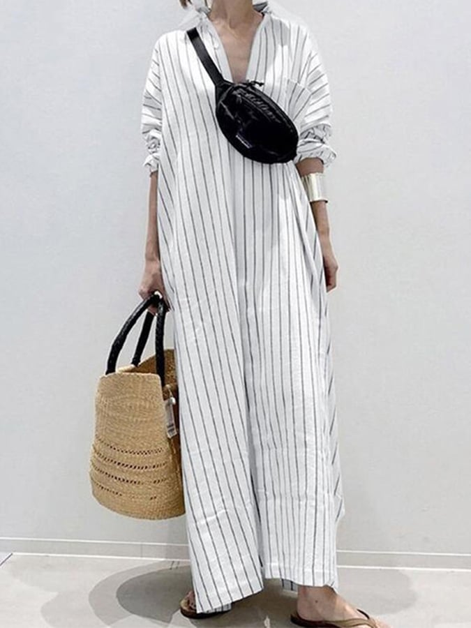 Zalia™ - Urban Stripe Dress