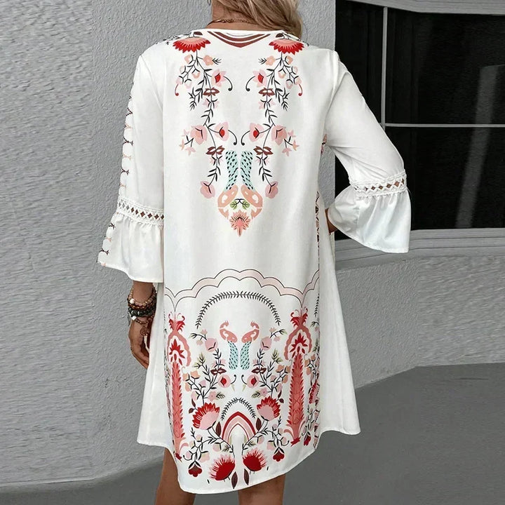 Kissia | Artistic Boho Print Dress