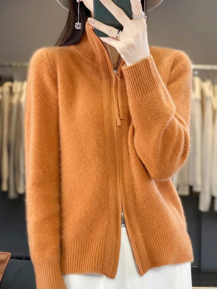 Amelia Cozy Zip-Up Cardigan
