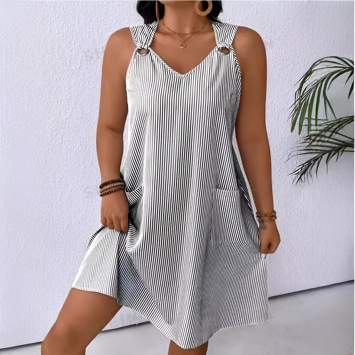 Sonia | Striped Sleeveless Dress